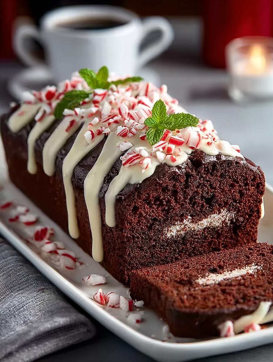 Irresistible Chocolate Peppermint Loaf Recipe - Chocolate Peppermint Loaf - main visual representation