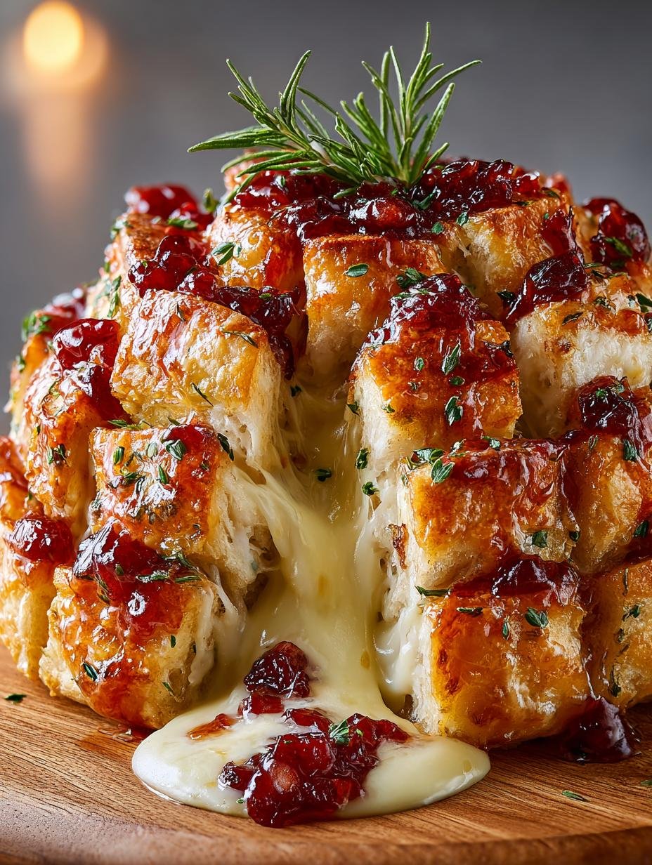 Cranberry Brie Pull Apart