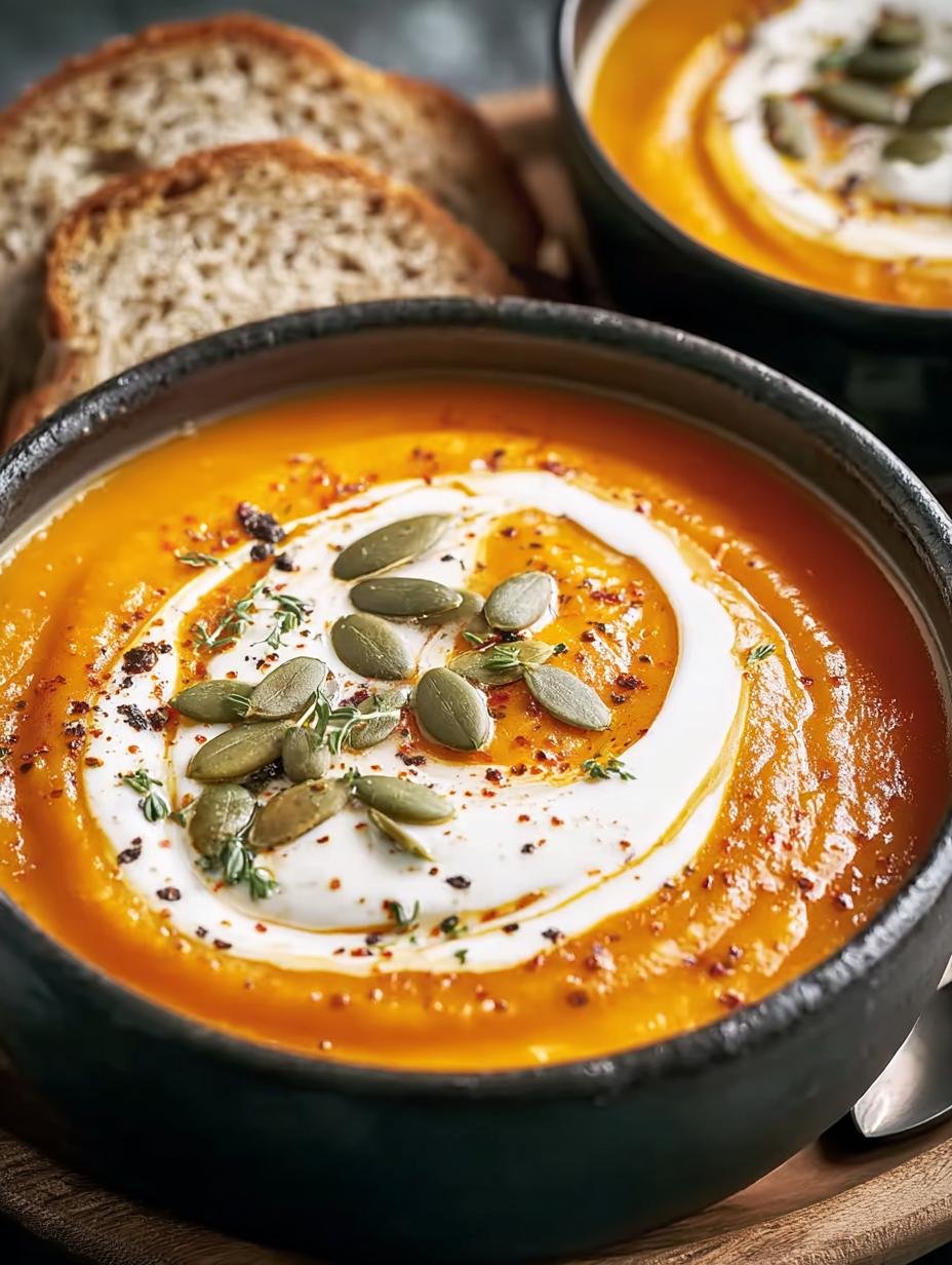 Creamy Roasted Pumpkin Soup: 5 Steps to Cozy Comfort 2 Creamy Roasted Pumpkin Soup: 5 Steps to Cozy Comfort - Creamy Roasted Pumpkin Soup - additional detail