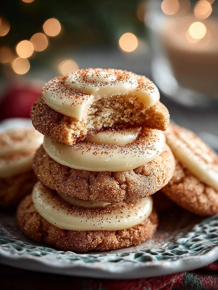 Eggnog Snickerdoodle Thumbprint Christmas Cookies Delight - Eggnog Snickerdoodle Thumbprint Christmas - main visual representation