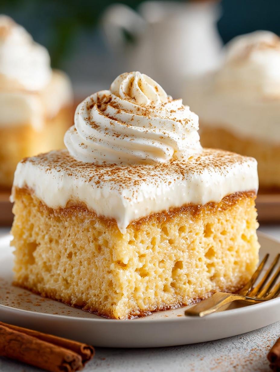 Eggnog Tres Leches Cake