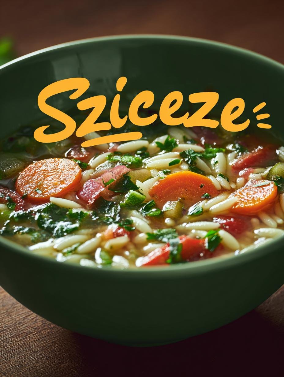 Healthy Vegetable Orzo Soup