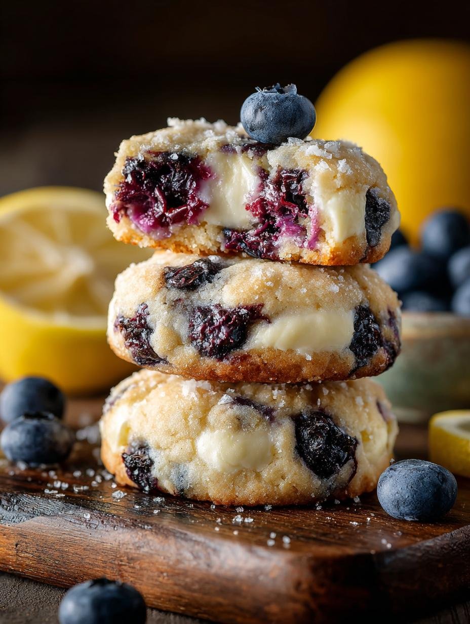 Lemon Blueberry Cheesecake Cookies