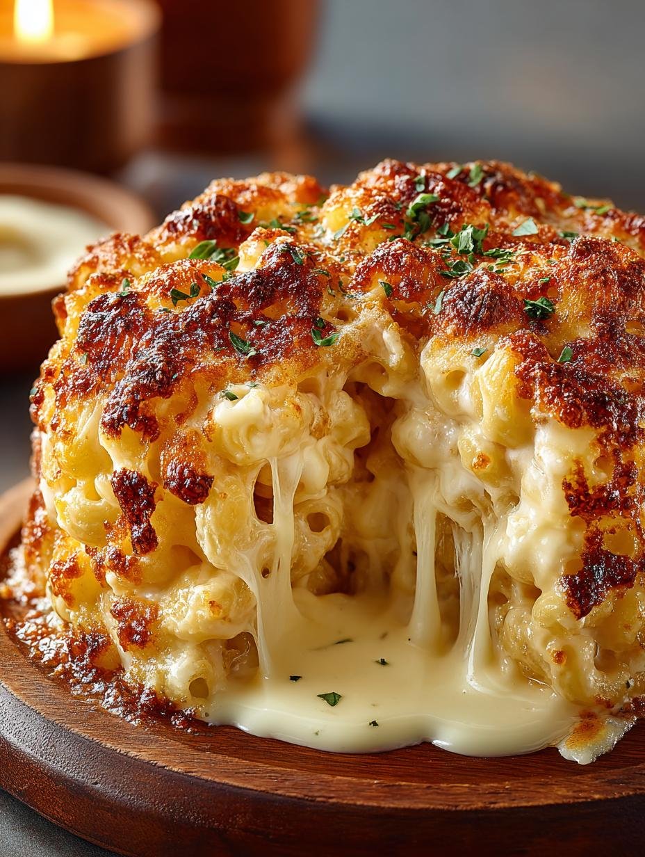 Molten Three Cheese Mac: 7 Indulgent Steps to Delight 2 Molten Three Cheese Mac: 7 Indulgent Steps to Delight - Molten Three Cheese Mac - additional detail