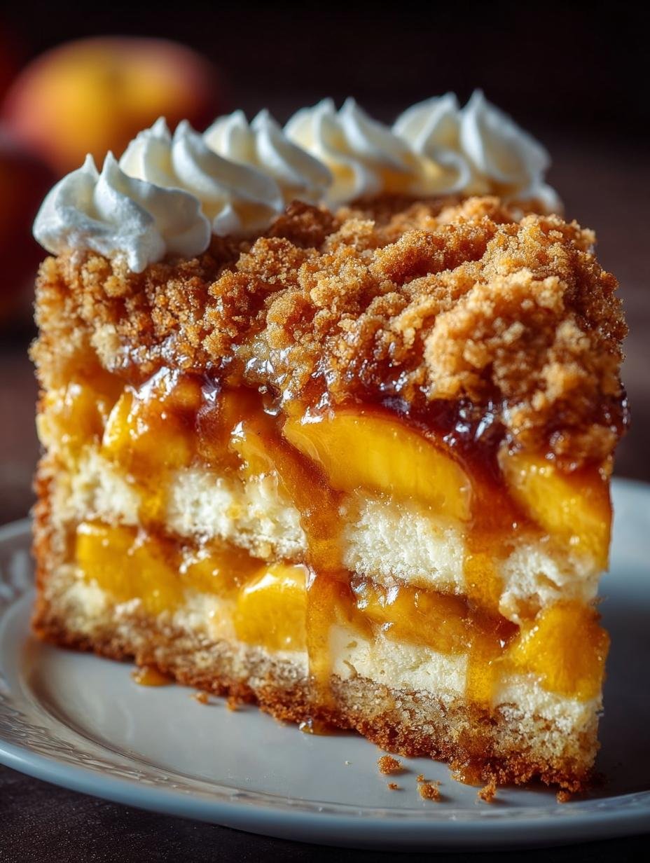 Peach Cobbler Cake Just Like Grandma Made - Peach Cobbler Cake Just - additional detail