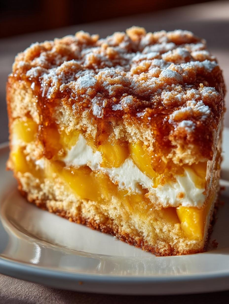Peach Cobbler Cake Just
