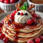 Reindeer Pancake Breakfast Stacks for a Magical Morning 3 Reindeer Pancake Breakfast Stacks