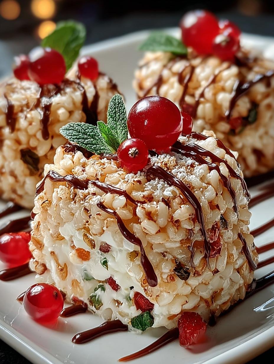 Rice Krispie Christmas Puds: 5 Guilt-Free Holiday Treats 2 Rice Krispie Christmas Puds: 5 Guilt-Free Holiday Treats - Rice Krispie Christmas Puds - additional detail