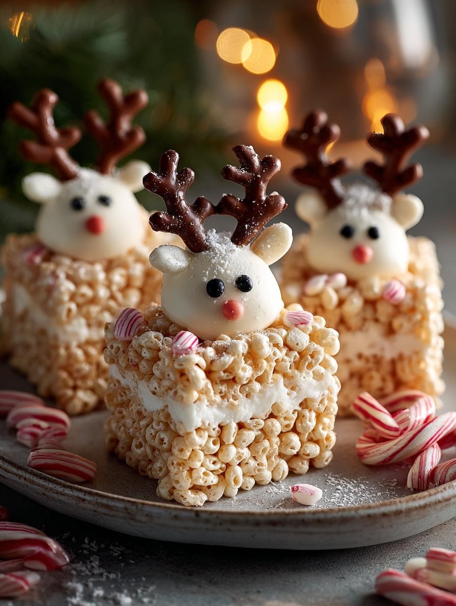 Rice Krispie Reindeer Treats: 12 Festive Delights 1 Rice Krispie Reindeer Treats: 12 Festive Delights - Rice Krispie Reindeer Treats - main visual representation