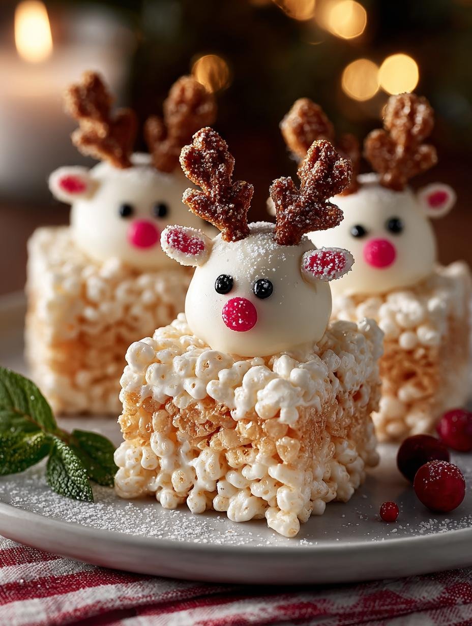 Rice Krispie Reindeer Treats
