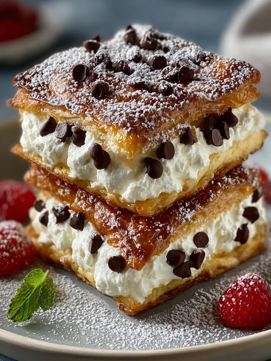 Ricotta Cannoli Squares: 5 Irresistible Layers of Delight - Ricotta Cannoli Squares - additional detail