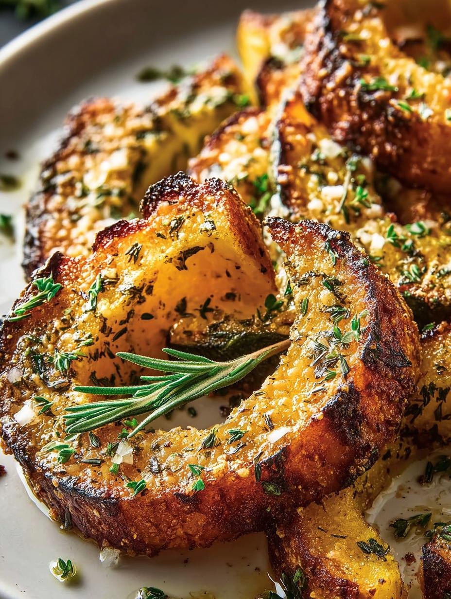 Savory Parmesan Herb Roasted Acorn Squash Recipe - Savory Parmesan Herb Roasted - main visual representation