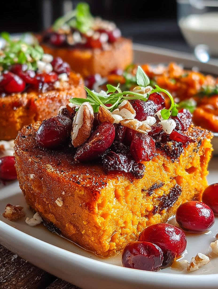 Spiced Sweet Potato Cranberry Bars: 12 Delightful Treats 1 Irresistible spiced sweet potato cranberry bars fresh from the oven on a cooling rack