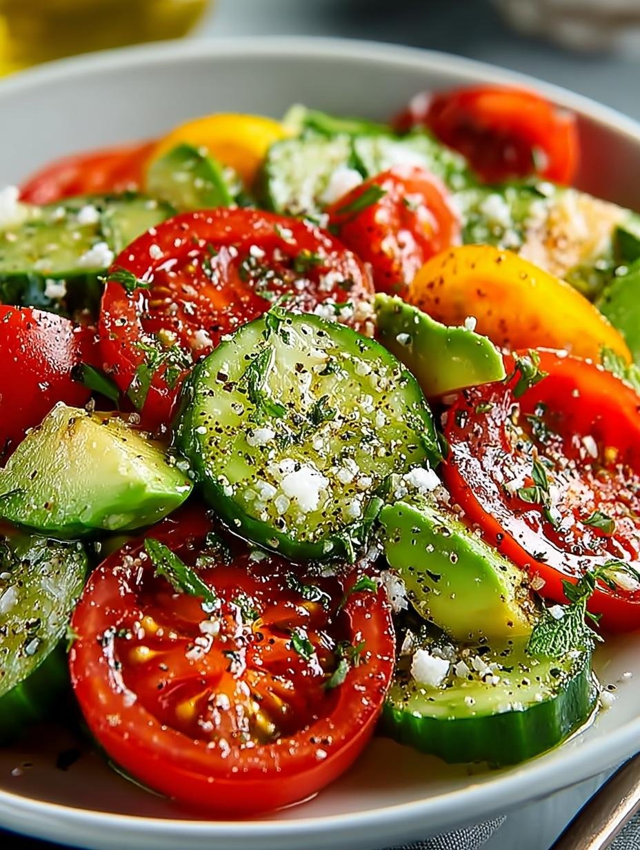 Tomato Cucumber Avocado Salad: 7 Delicious Secrets - Tomato Cucumber Avocado Salad - additional detail