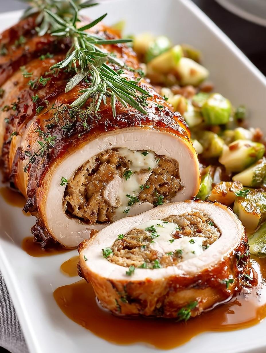 Turkey Roulade with Sausage: 5 Savory Steps 2 Turkey Roulade with Sausage: 5 Savory Steps - Turkey Roulade with Sausage - additional detail