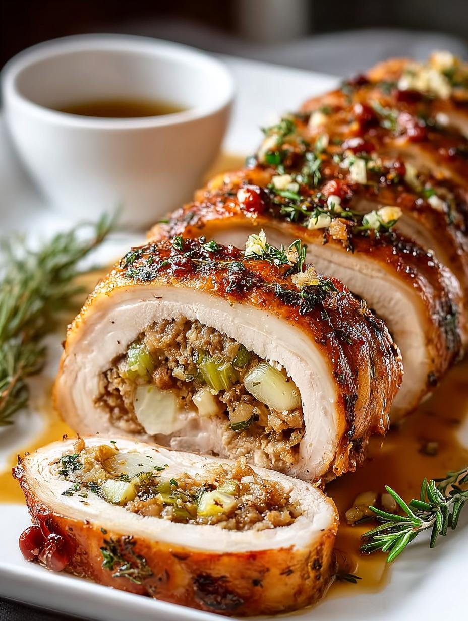 Turkey Roulade with Sausage