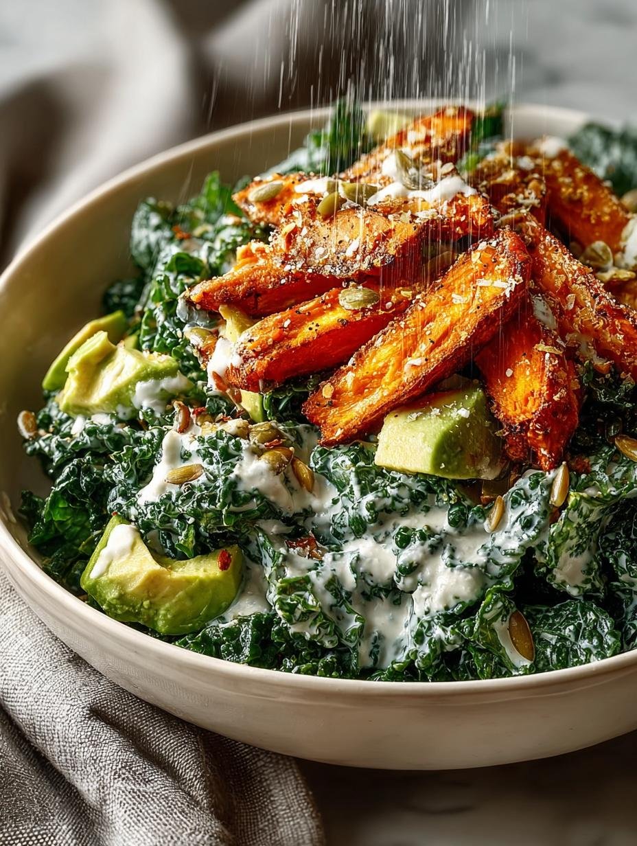 Avocado Kale Caesar Salad