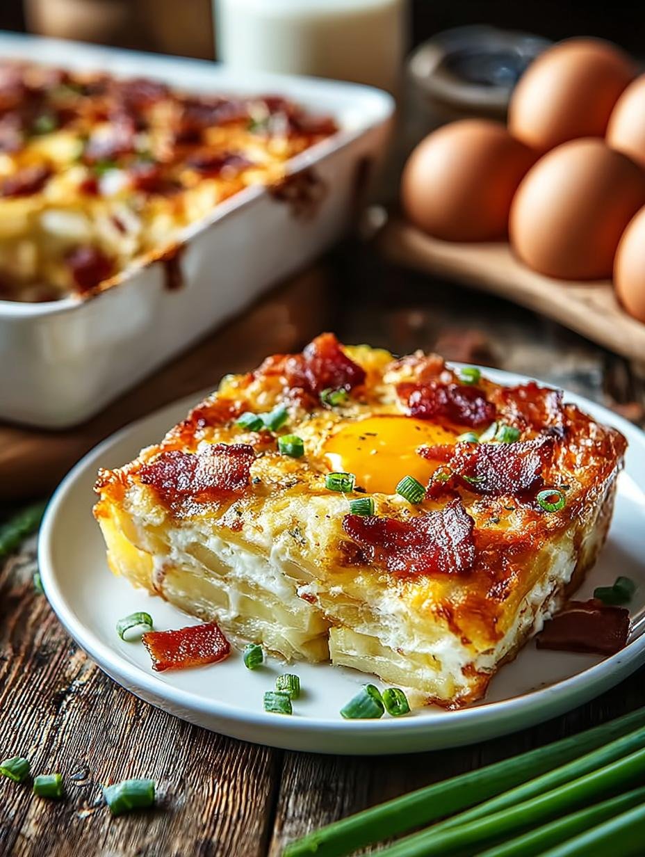 Bacon Potato Egg Casserole: 7 Reasons to Love This Comfort Food - Bacon Potato Egg Casserole - additional detail