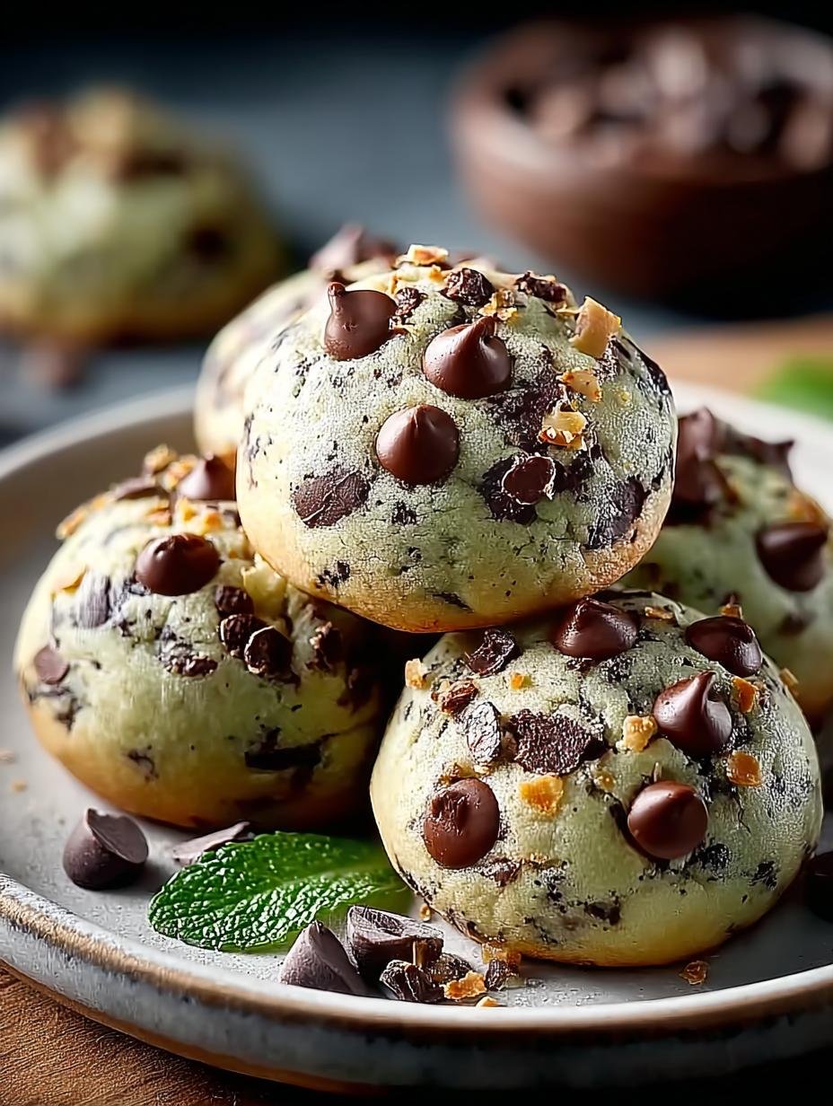 Bake Mint Chocolate Chip Protein Balls for Healthy Snacking - Bake Mint Chocolate Chip - main visual representation