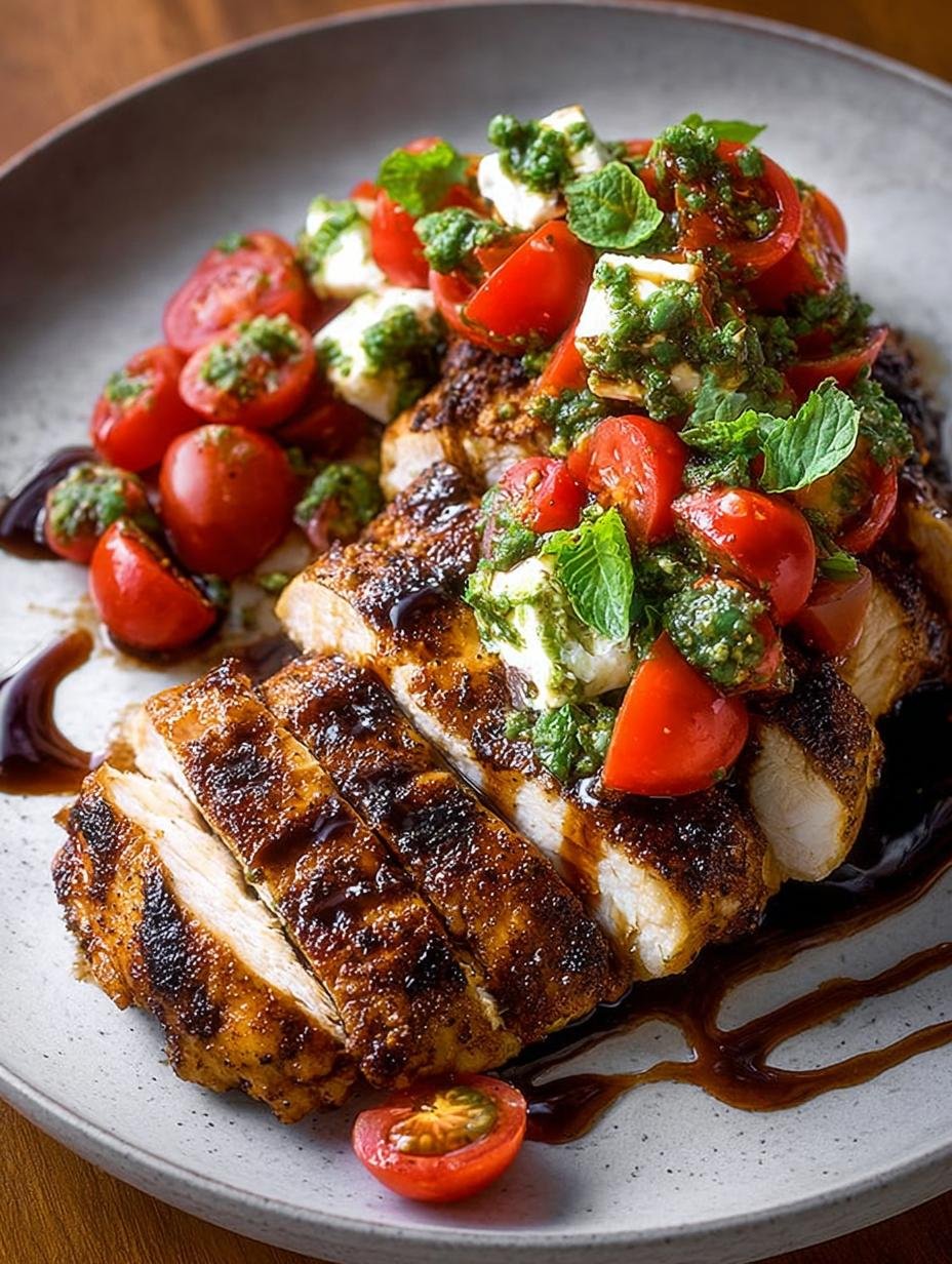 Balsamic Chicken with Caprese