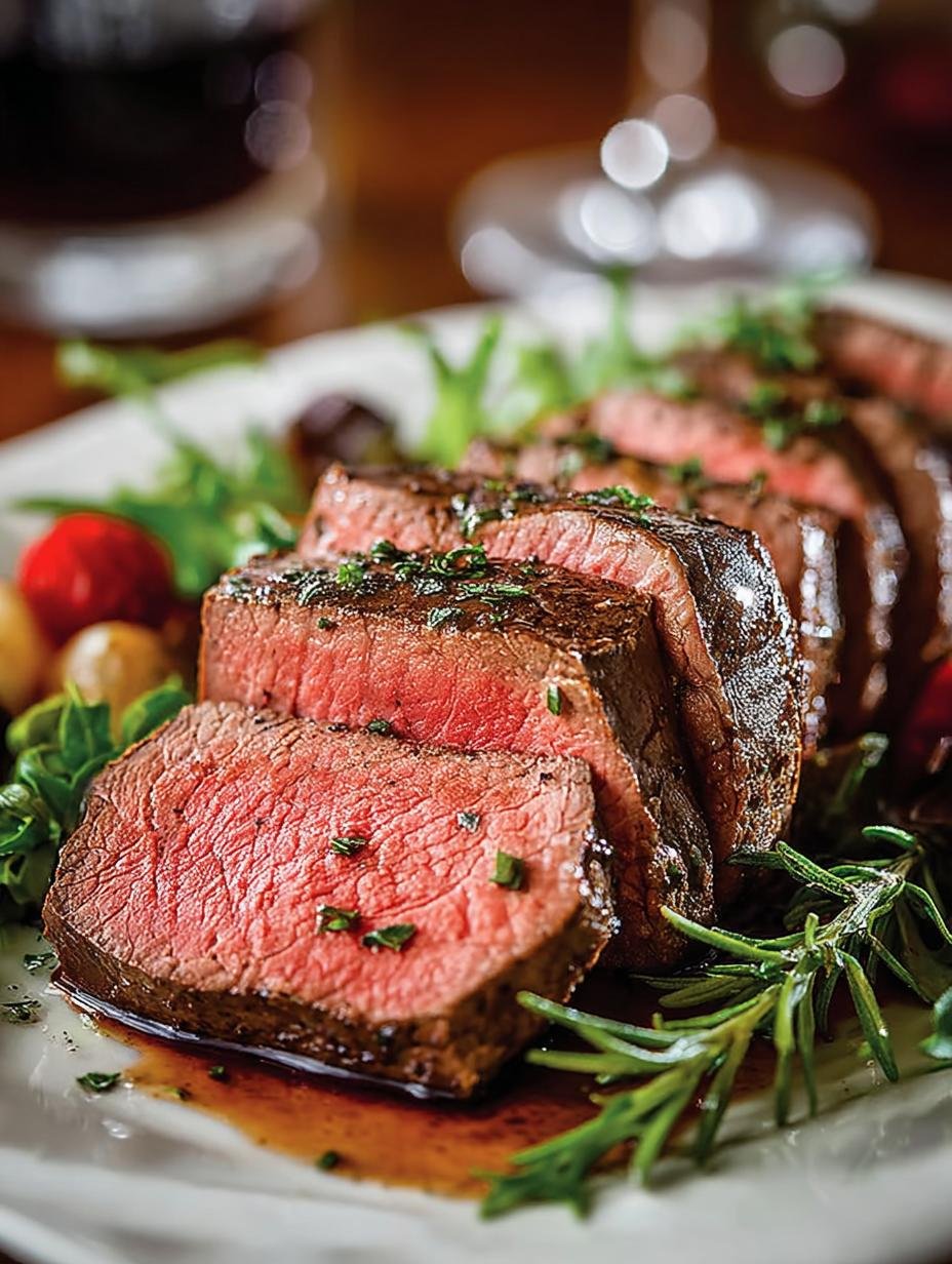 Beef Tenderloin with Red Wine Sauce for Elegant Dinners - Beef Tenderloin with Red - main visual representation