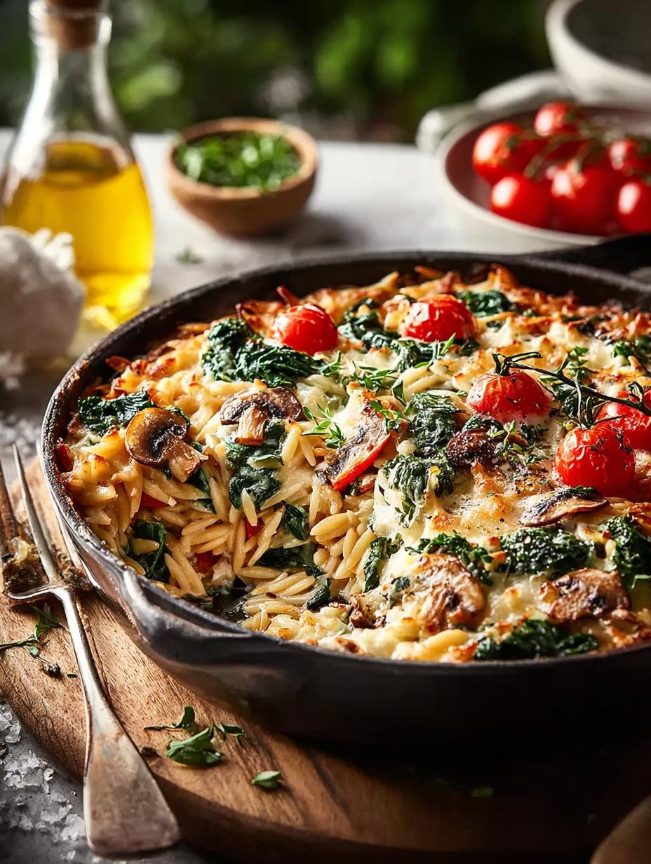 Cheesy Baked Orzo with Vegetables: 5 Comforting Steps - Cheesy Baked Orzo with - main visual representation