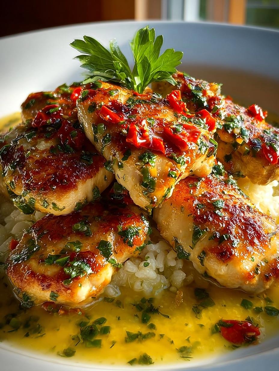 Chicken Scampi with Garlic