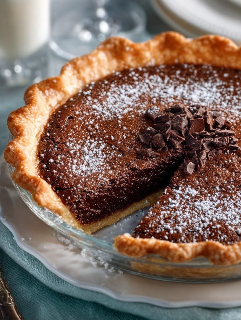 Indulge in this Decadent Chocolate Fudge Pie Recipe 1 Indulge in this Decadent Chocolate Fudge Pie Recipe - Chocolate Fudge Pie - main visual representation