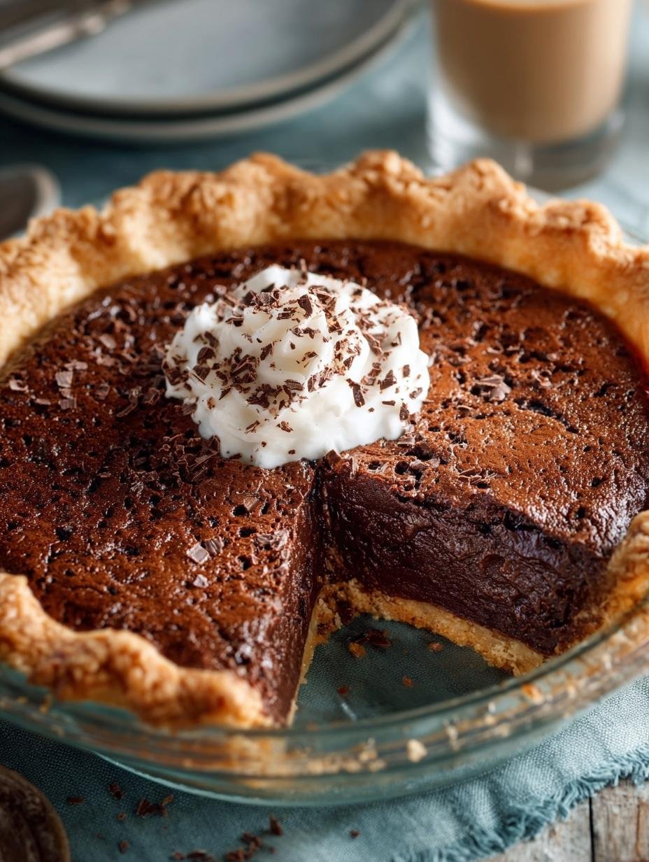 Indulge in this Decadent Chocolate Fudge Pie Recipe 2 Indulge in this Decadent Chocolate Fudge Pie Recipe - Chocolate Fudge Pie - additional detail