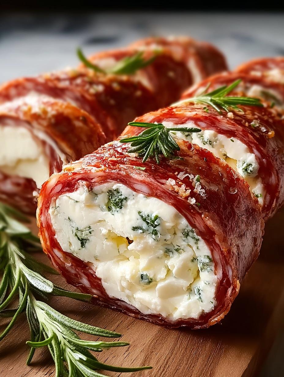 Delicious Cream Cheese Salami Roll Ups for Any Occasion - Cream Cheese Salami Roll - additional detail