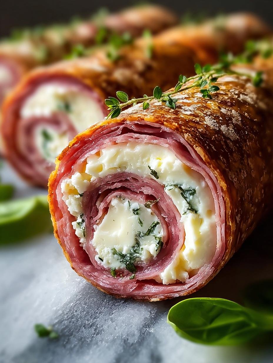 Cream Cheese Salami Roll
