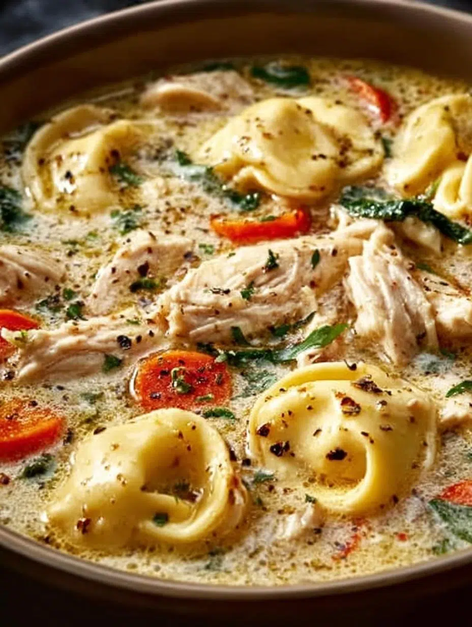 Creamy Chicken Tortellini Soup: 5 Steps to Comforting Bliss - Creamy Chicken Tortellini Soup - main visual representation