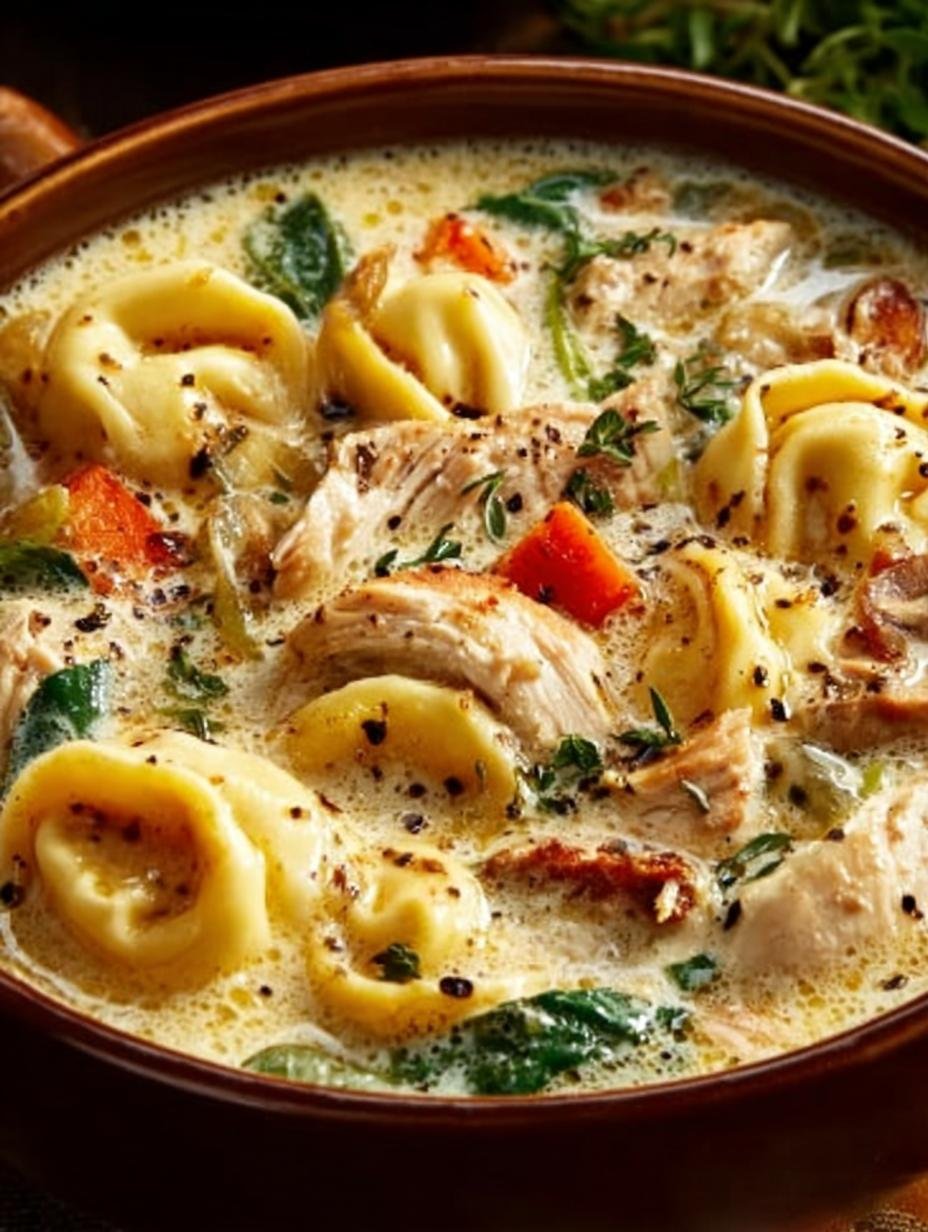 Creamy Chicken Tortellini Soup: 5 Steps to Comforting Bliss - Creamy Chicken Tortellini Soup - additional detail