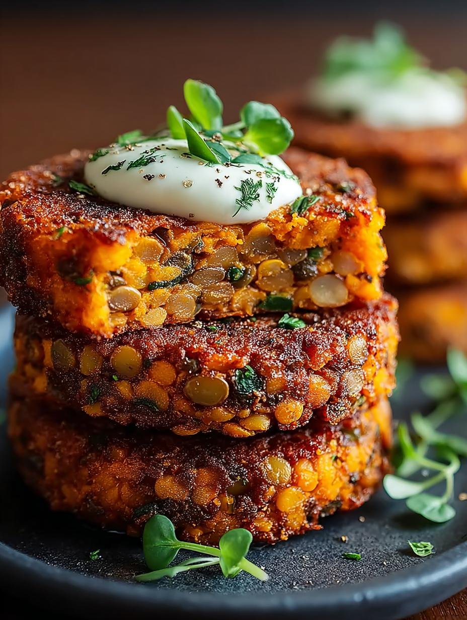 Crispy Sweet Potato Lentil Patties: 5 Easy Steps - Crispy Sweet Potato Lentil - main visual representation