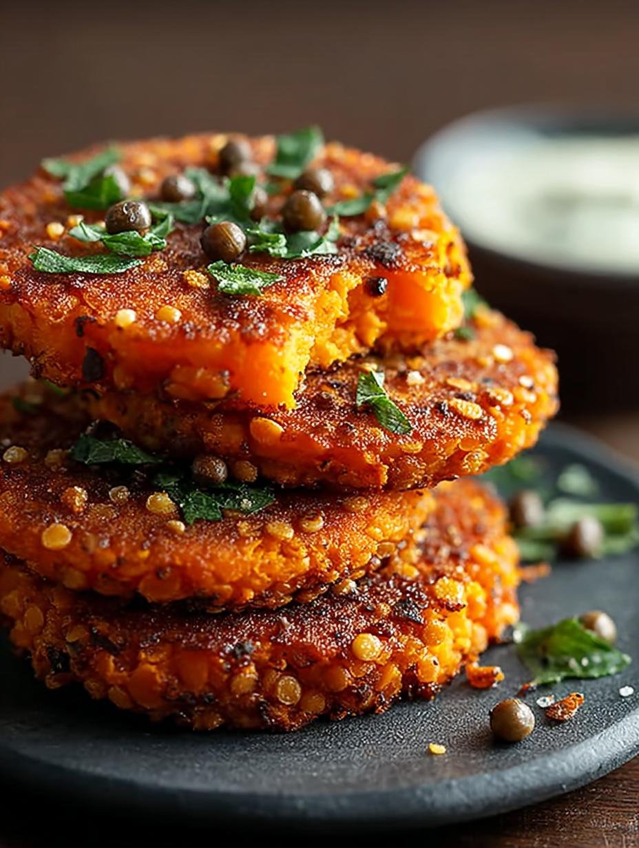 Crispy Sweet Potato Lentil