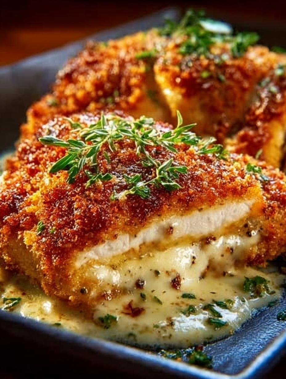 Delicious Crusted Chicken Romano with a Crispy Crunch served with pasta