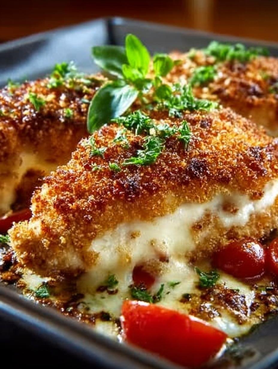 Crusted Chicken Romano with