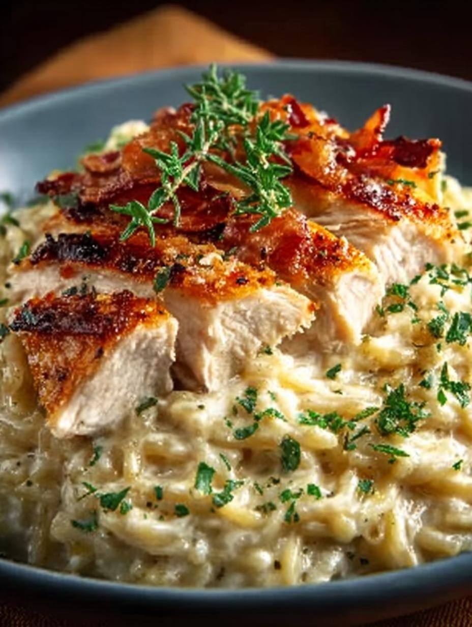 Dump Bake Chicken Alfredo
