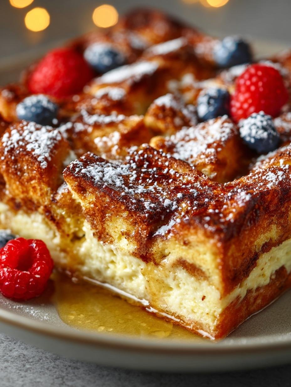 Delicious Eggnog French Toast Bake Recipe for the Holidays - Eggnog French Toast Bake - main visual representation