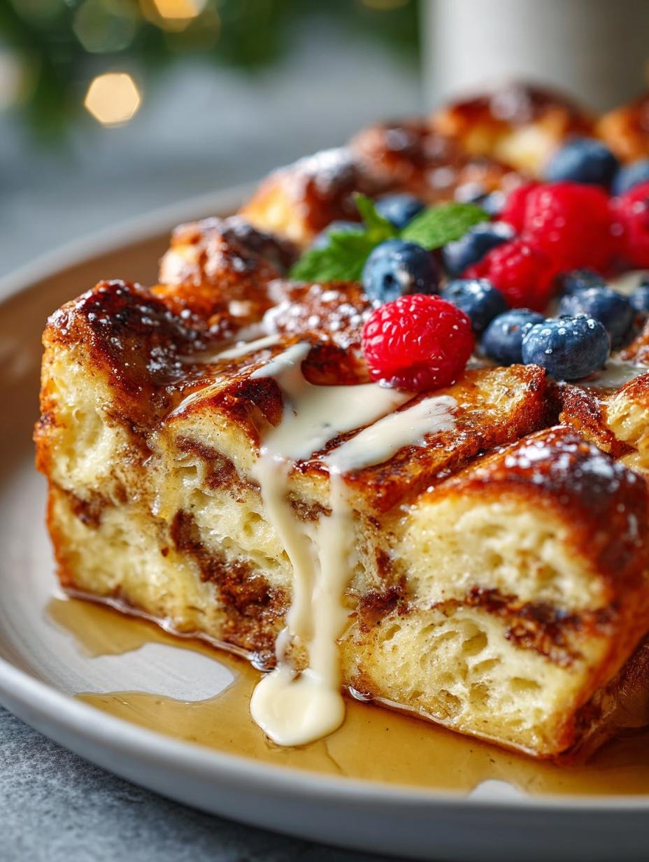 Delicious Eggnog French Toast Bake Recipe for the Holidays - Eggnog French Toast Bake - additional detail