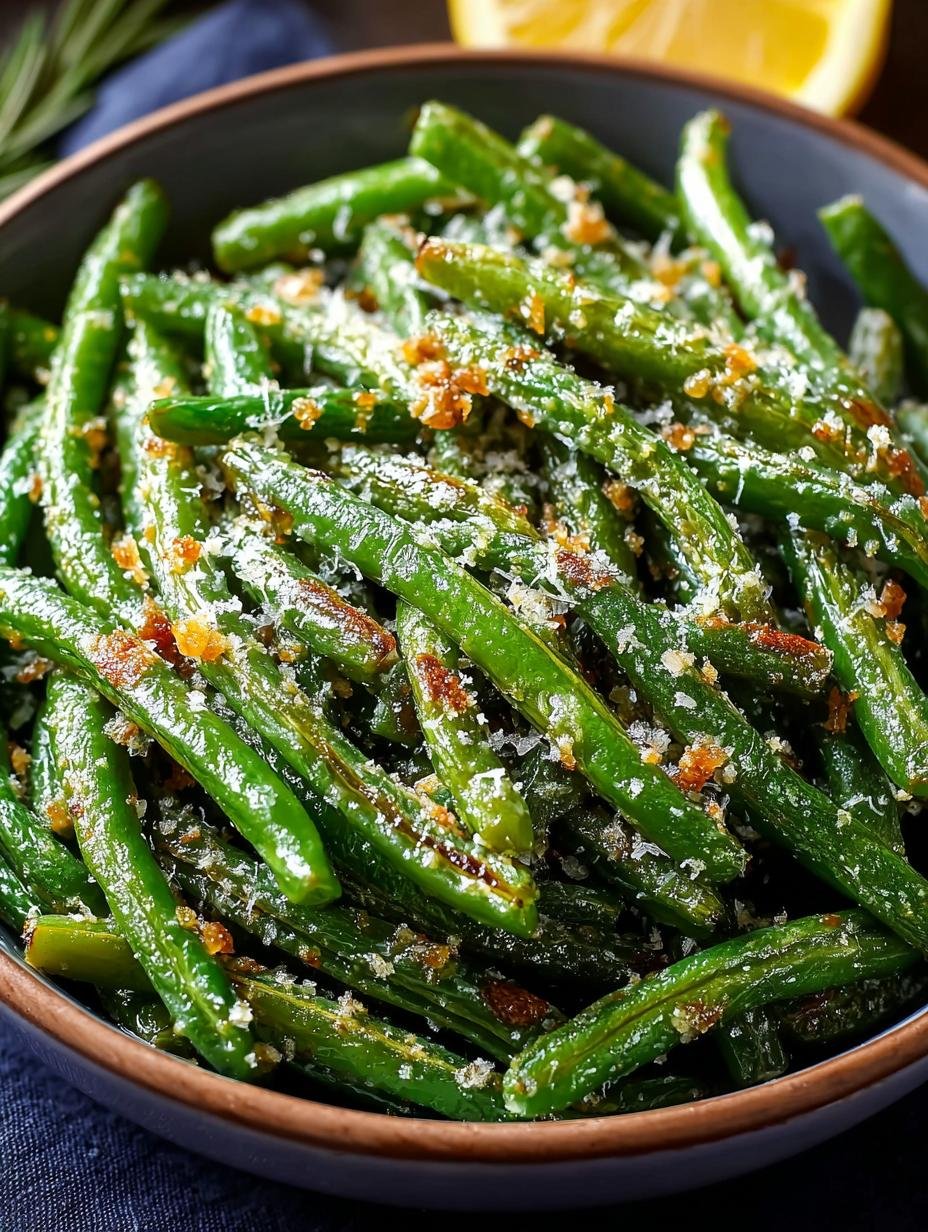 Garlic Parmesan Roasted Green