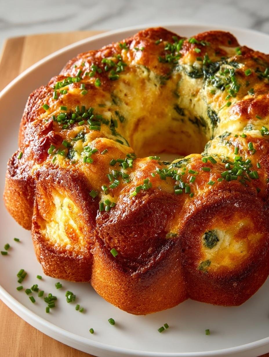 Ham Spinach Breakfast Bundt: A Hearty Morning Delight 1 Ham Spinach Breakfast Bundt: A Hearty Morning Delight - Ham Spinach Breakfast Bundt - main visual representation