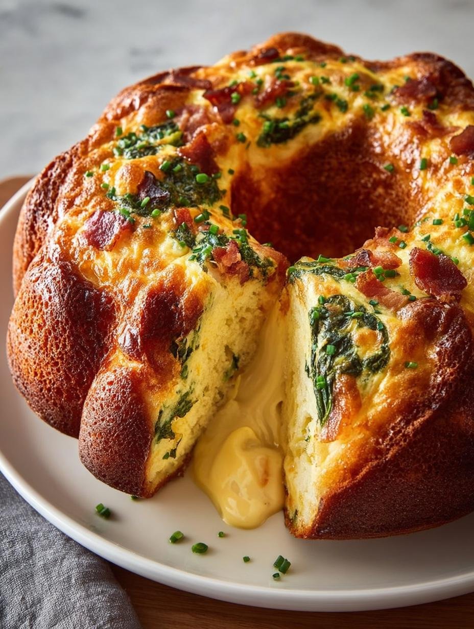 Ham Spinach Breakfast Bundt: A Hearty Morning Delight 2 Ham Spinach Breakfast Bundt: A Hearty Morning Delight - Ham Spinach Breakfast Bundt - additional detail