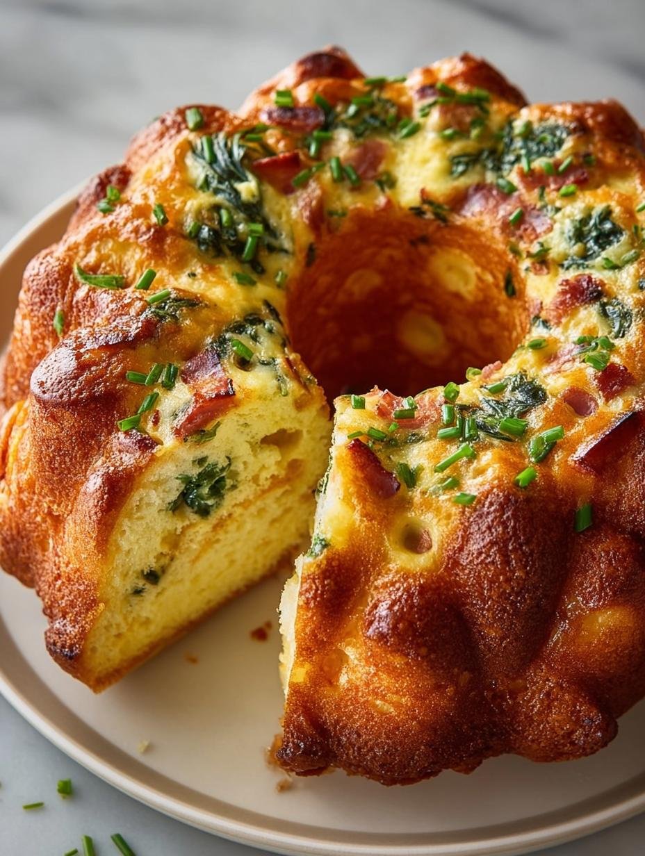 Ham Spinach Breakfast Bundt