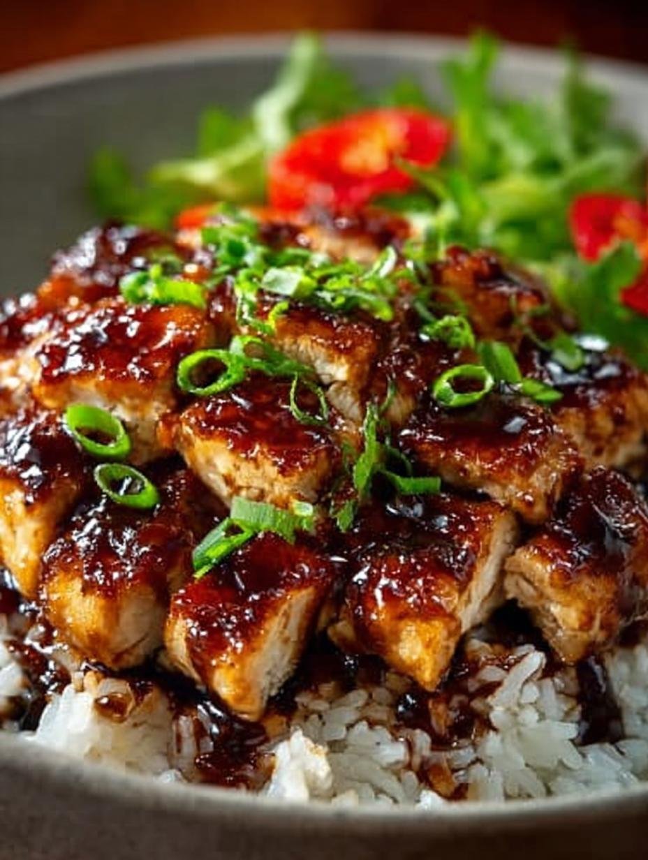 Honey Bbq Chicken Rice