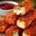 Hot Cheeto Mozzarella Sticks