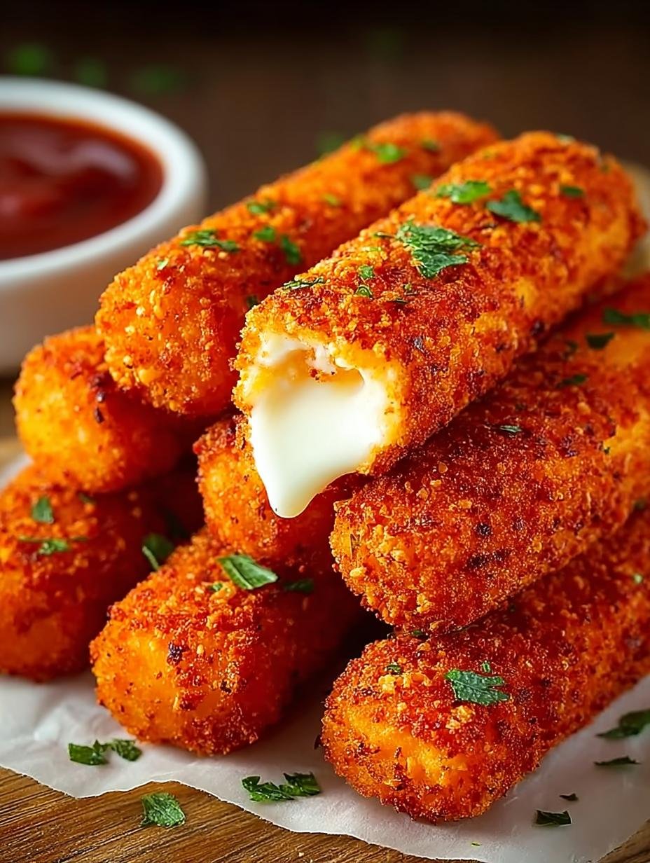 Hot Cheeto Mozzarella Sticks: 12 Irresistible Bites - Hot Cheeto Mozzarella Sticks - additional detail