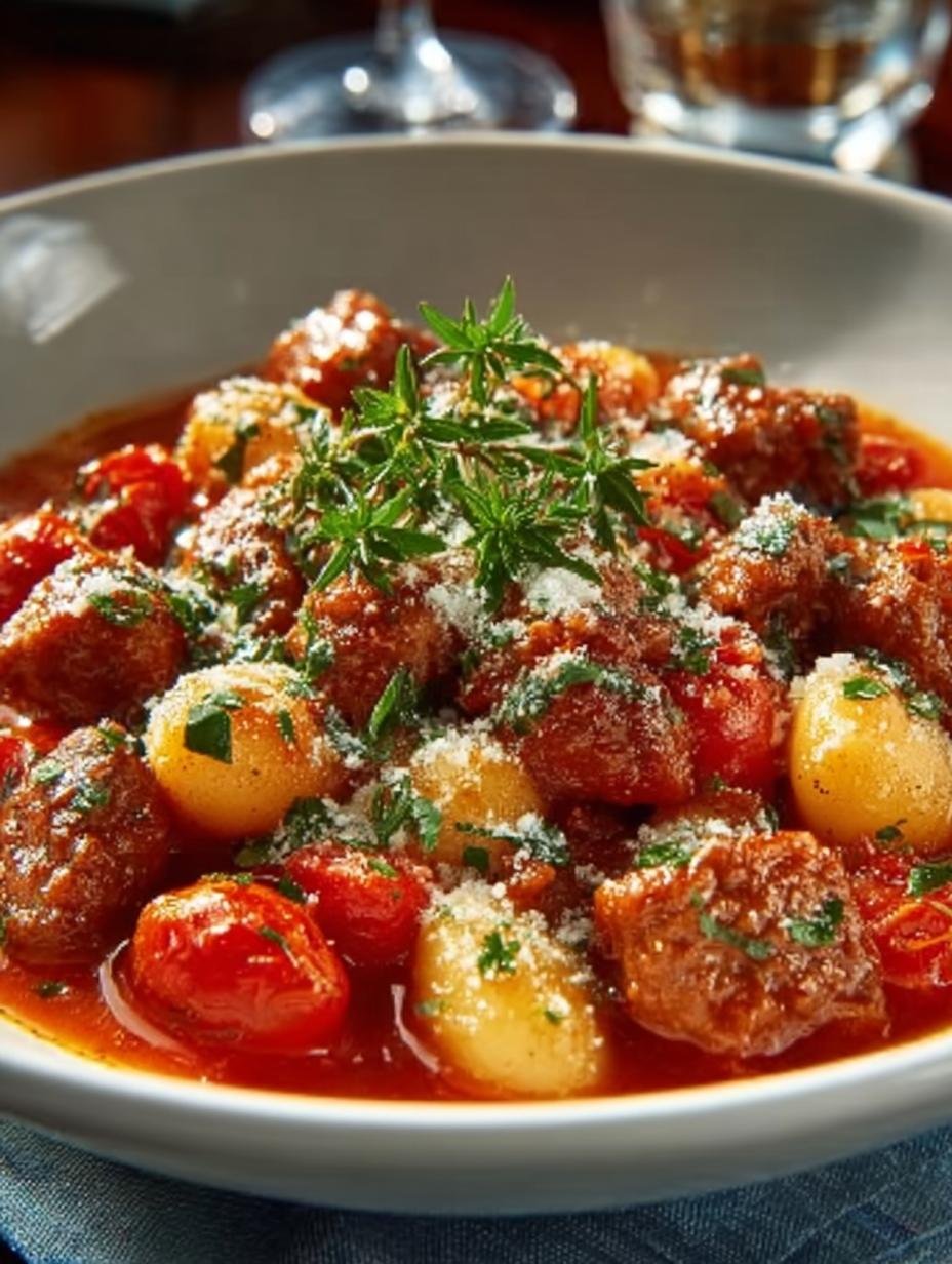 Italian Sausage Gnocchi Tomato