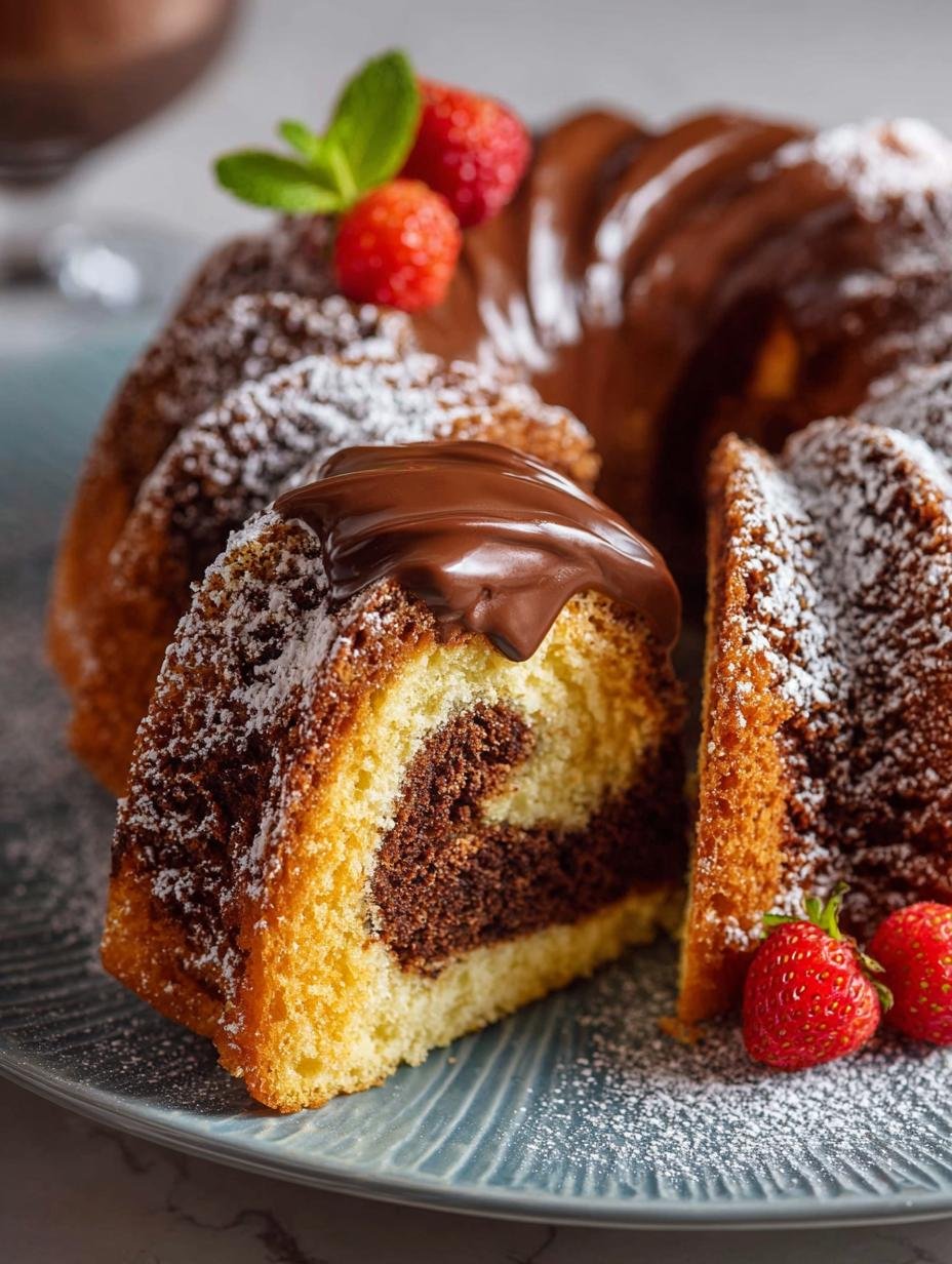 Marble Cake with Rum