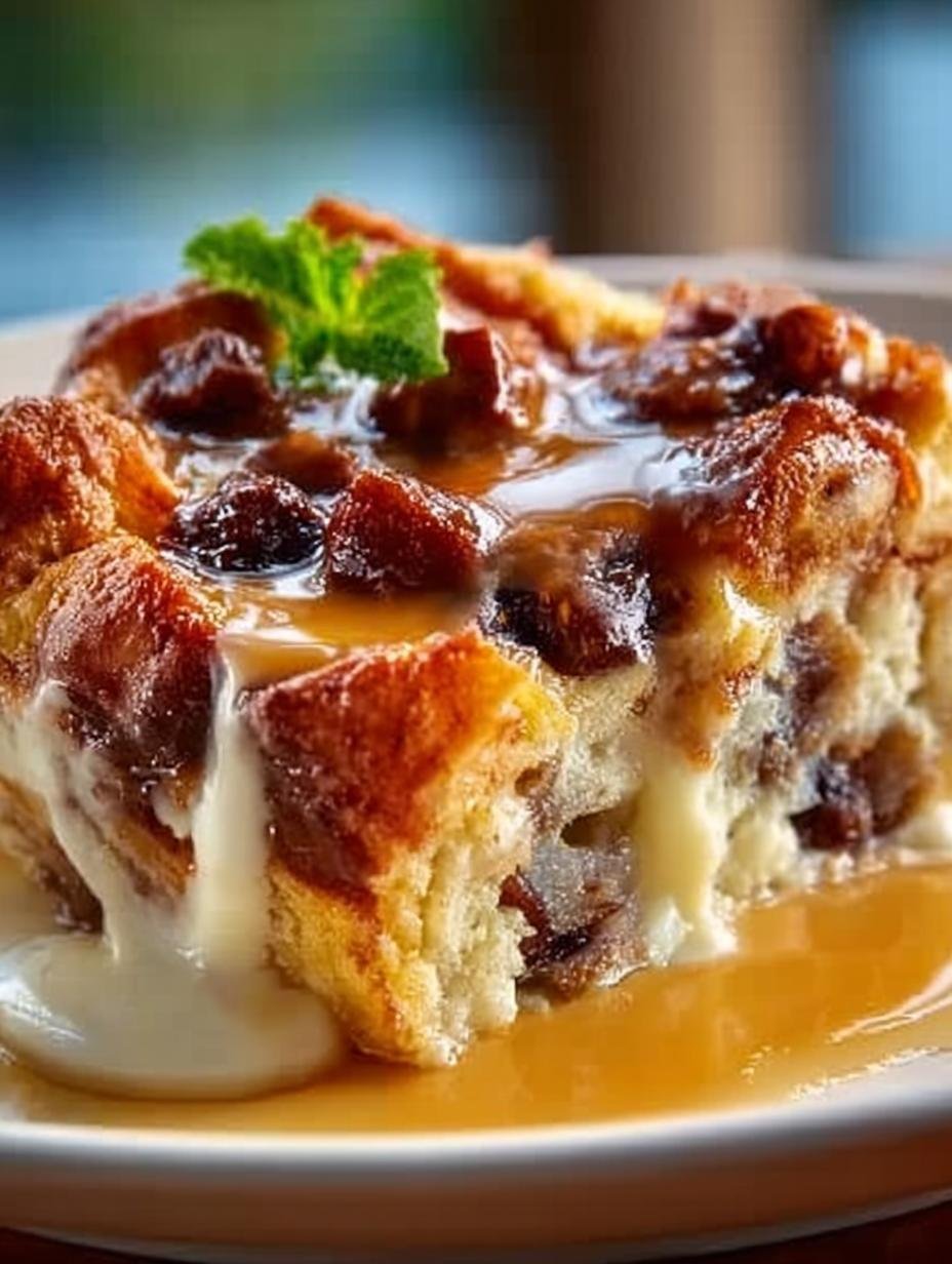 New Orleans Bread Pudding: 10 Irresistible Secrets 2 Delicious New Orleans Bread Pudding served with rum sauce